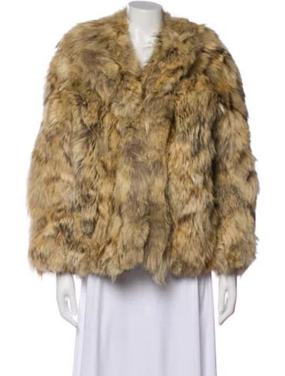 Pre-owned Neiman Marcus Fur Coat In Brown