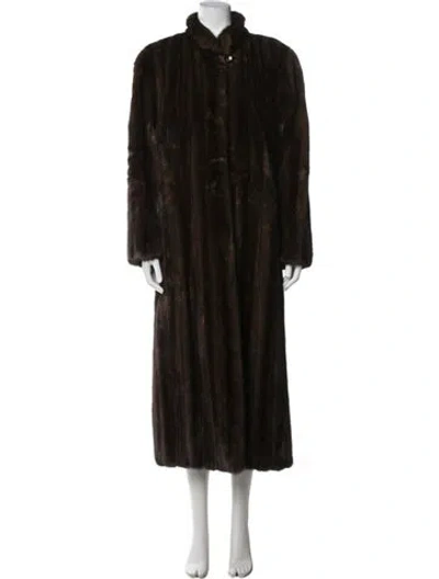 Pre-owned Neiman Marcus Fur Coat In Brown