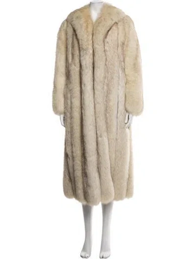 Pre-owned Neiman Marcus Fur Coat In Neutrals