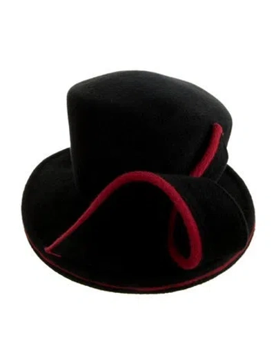 Pre-owned Neiman Marcus Fur Felt Top Hat In Multi