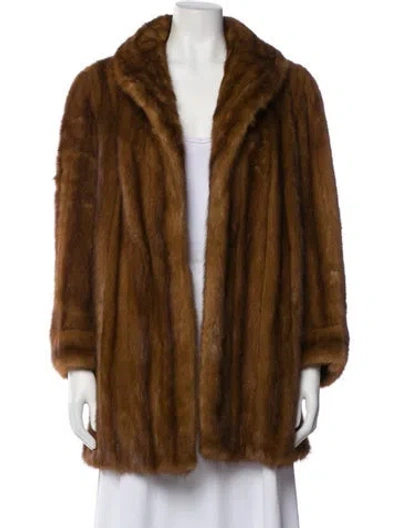 Pre-owned Neiman Marcus Fur Fur Coat In Brown