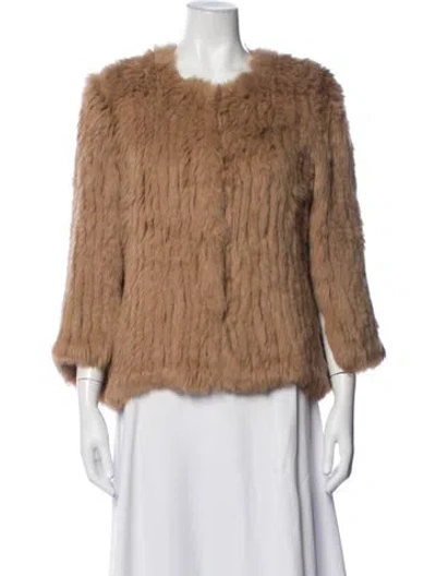 Pre-owned Neiman Marcus Fur Jacket In Brown