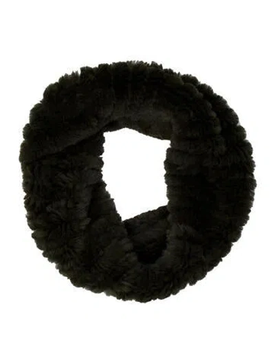 Pre-owned Neiman Marcus Fur Scarf In Green