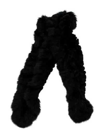 Pre-owned Neiman Marcus Fur Stole In Black