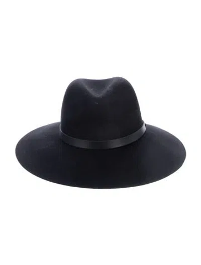 Pre-owned Neiman Marcus Gambler Hat In Black