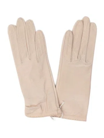 Pre-owned Neiman Marcus Gloves In Neutrals