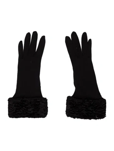 Pre-owned Neiman Marcus Gloves W/tags In Black