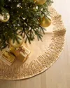 Neiman Marcus Gold Beaded 54" Tree Skirt In Gold