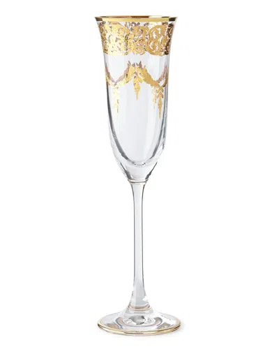 Neiman Marcus Gold-finish Flutes, Set Of 4