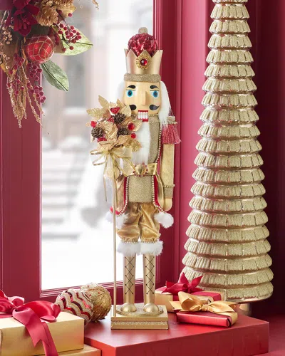 Neiman Marcus Golden Christmas Nutcracker, 24" In Multi