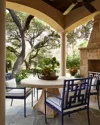 Neiman Marcus Hampton Dining Arm Chair In Navywht