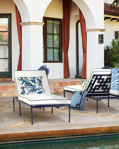 Neiman Marcus Hampton Single Chaise In Navywht