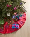 Neiman Marcus Hand-embellished Floral Christmas Tree Skirt