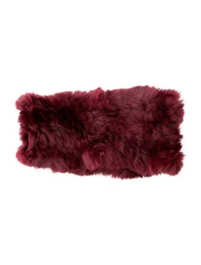 Pre-owned Neiman Marcus Headband In Burgundy