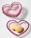 Neiman Marcus Heart-shaped Dessert Plates, Set Of 4