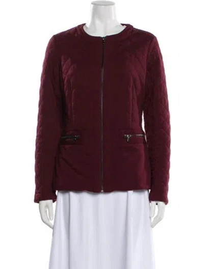 Pre-owned Neiman Marcus Jacket In Burgundy