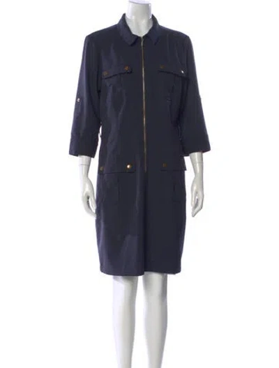 Pre-owned Neiman Marcus Knee-length Dress In Blue