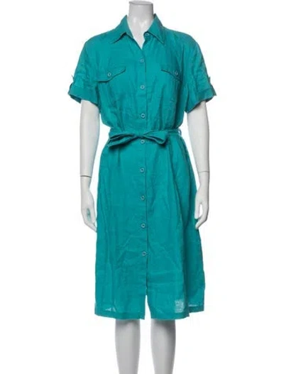 Pre-owned Neiman Marcus Knee-length Dress In Blue
