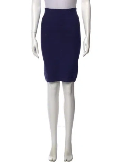 Pre-owned Neiman Marcus Knee-length Skirt In Blue