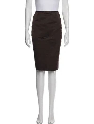 Pre-owned Neiman Marcus Knee-length Skirt In Brown