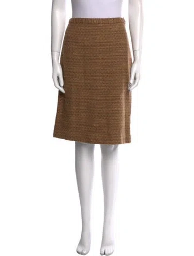 Pre-owned Neiman Marcus Knee-length Skirt In Neutral