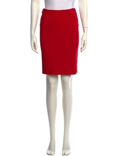 Pre-owned Neiman Marcus Knee-length Skirt In Red