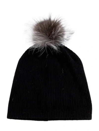 Pre-owned Neiman Marcus Knit Beanie In Black