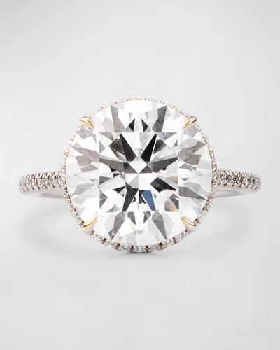 Neiman Marcus Lab Grown Diamonds Lab Grown Diamond 18k White Gold Round And Paved Ring