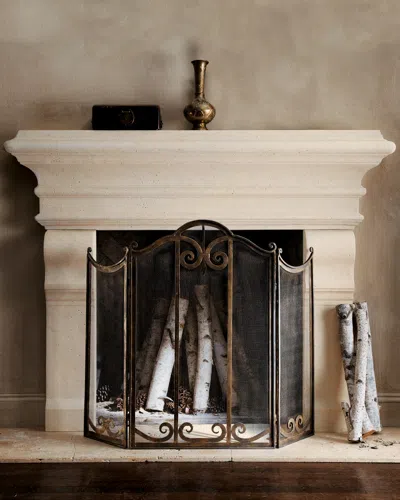 Neiman Marcus Large Stone Mantel