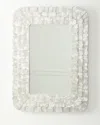 Neiman Marcus Layered Capiz Mirror - 50" In White
