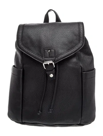 Pre-owned Neiman Marcus Leather Backpack In Black