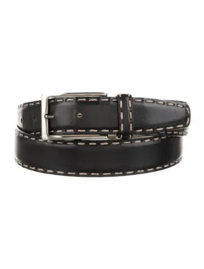 Pre-owned Neiman Marcus Leather Belt In Black