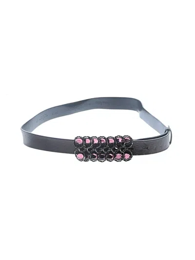 Pre-owned Neiman Marcus Leather Belt In Gray