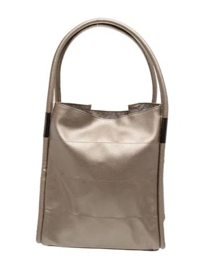 Pre-owned Neiman Marcus Leather Bucket Bag In Brown