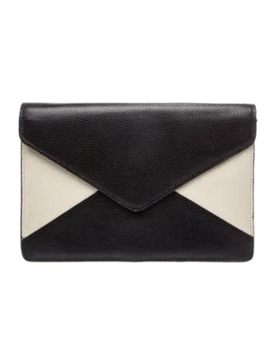 Pre-owned Neiman Marcus Leather Clutch In Black
