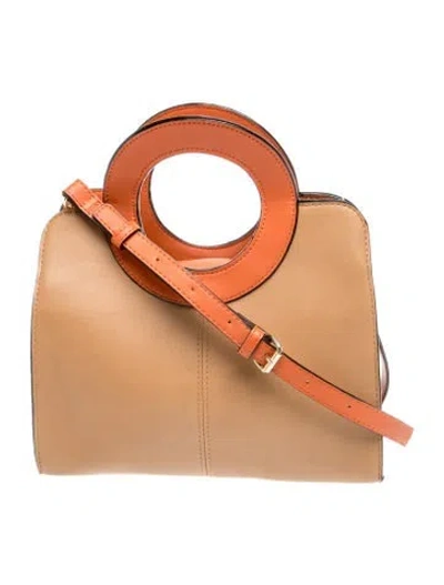 Pre-owned Neiman Marcus Leather Crossbody Bag In Brown