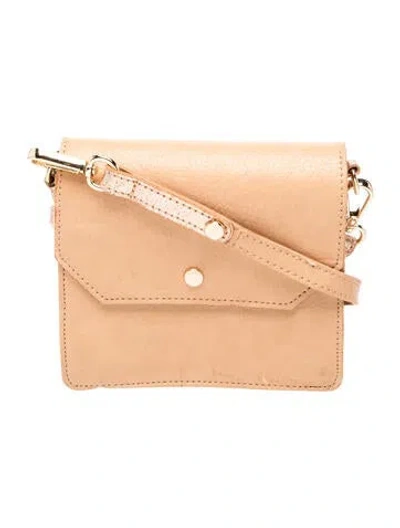 Pre-owned Neiman Marcus Leather Crossbody Bag In Neutral