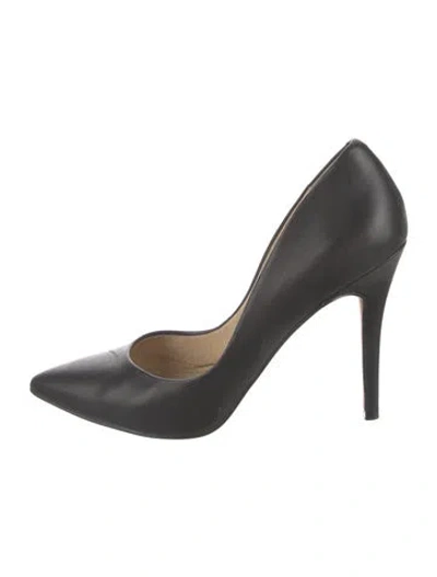 Pre-owned Neiman Marcus Leather D'orsay Pumps In Black