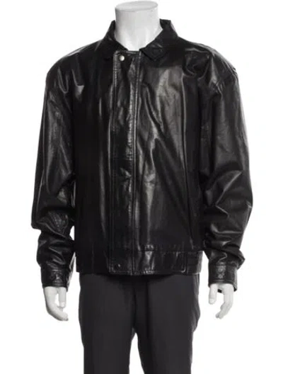 Pre-owned Neiman Marcus Leather Jacket In Black
