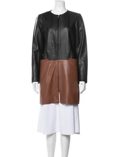 Pre-owned Neiman Marcus Leather Jacket In Black