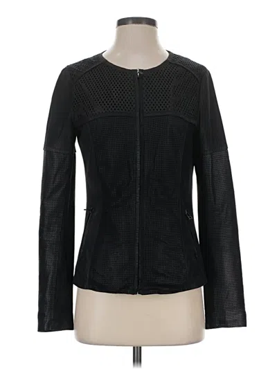 Pre-owned Neiman Marcus Leather Jacket In Black
