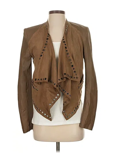 Pre-owned Neiman Marcus Leather Jacket In Brown