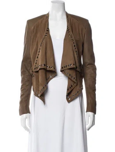 Pre-owned Neiman Marcus Leather Jacket In Brown