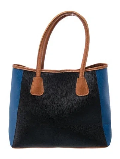 Pre-owned Neiman Marcus Leather Shoulder Bag In Black