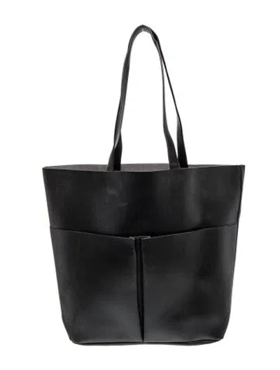 Pre-owned Neiman Marcus Leather Shoulder Bag In Black