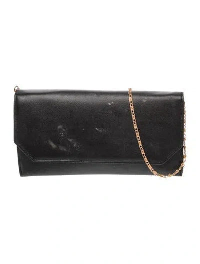 Pre-owned Neiman Marcus Leather Shoulder Bag In Black