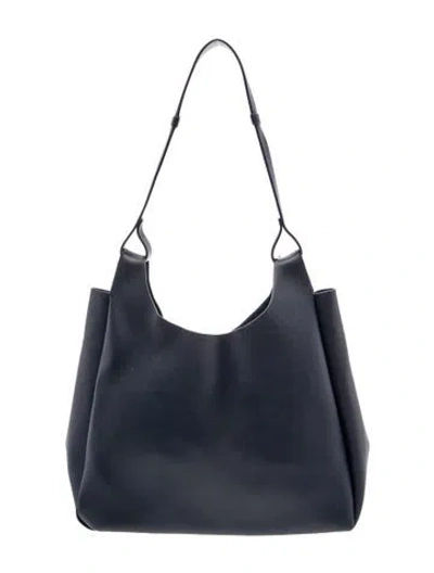 Pre-owned Neiman Marcus Leather Shoulder Bag In Blue