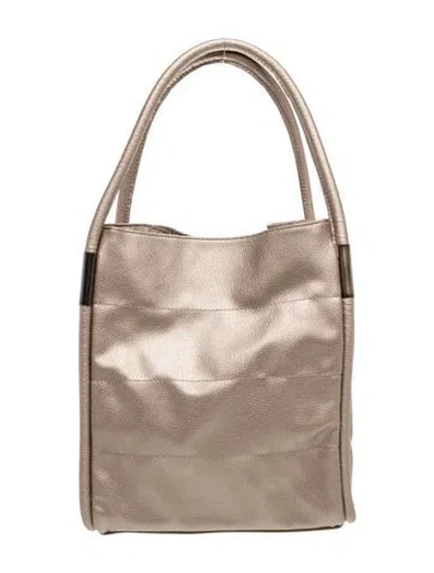 Pre-owned Neiman Marcus Leather Shoulder Bag In Brown