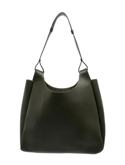 Pre-owned Neiman Marcus Leather Shoulder Bag In Green