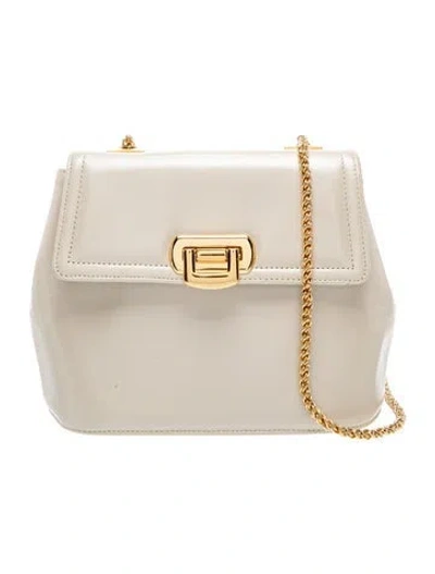 Pre-owned Neiman Marcus Leather Shoulder Bag In Neutrals